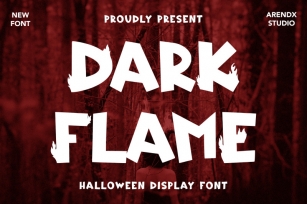 Dark Flame - Halloween Display Font Font Download