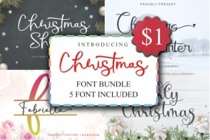 Christmas Mini Bundle Font Download