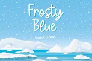 Frosty Blue Font Download