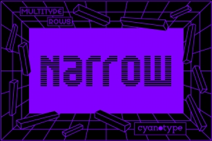 MultiType Rows Narrow Font Download