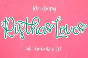 Ristha's Love Font Download