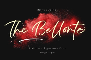 AM The Bellonte - Modern Signature Font Download