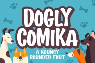 Dogly Comika a Bouncy Rounded Font Download