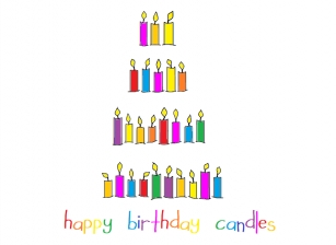 Happy Birthday Candles Font Download