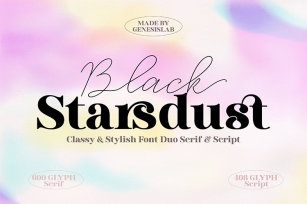 Black Starsdust Duo Font Download