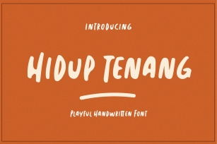 Hidup Tenang Handwritten Script Font Download