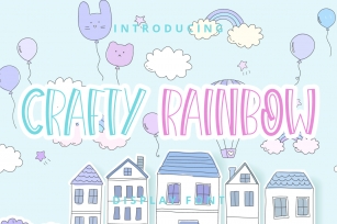 Crafty Rainbow Font Download