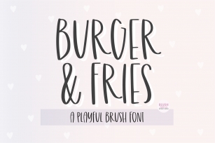 Burger and Fries Font Download