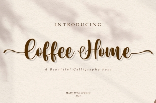 Coffee Home Font Download