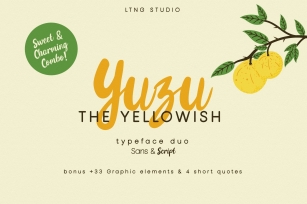 Yuzu The Yellowish Duo Font Download