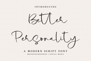 Betterpersonality Font Download