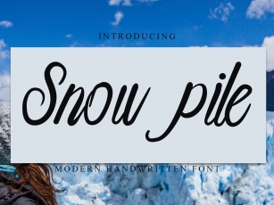 Snow Pile Font Download