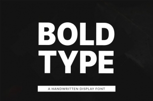 Bold Type Font Download