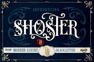Shoster luxury Blackletter Font Download