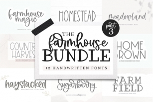 Farmhouse Font Bundle - Part 3 Font Download