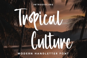 TropicalCulture Font Download
