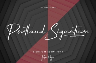 Portland Signature Font Download