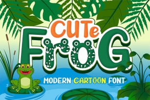 Cute Frog - Craf Font Font Download