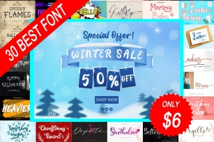 Winter Sale Bundle Font Download