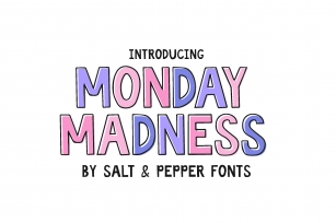 Monday Madness Duo Font Download