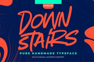 Downstairs - Pure Handmade Typeface Font Download