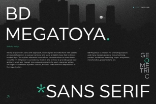 BD Megatoya | Geometric Sans Serif Font Font Download