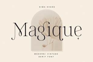 Magique. Modern Vintage serif Font Download