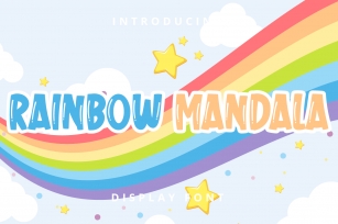 Rainbow Mandala Font Download