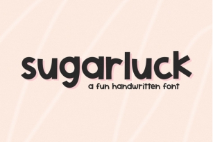 Sugarluck - Fun Handwritten Font Font Download