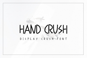 Hand Crush Font Download