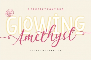 Glowing Amethyst Font Download