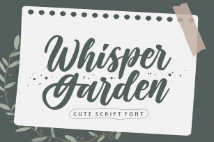 Whisper Garden Font Download