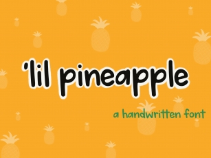 'lil pineapple Handwritten Font Download