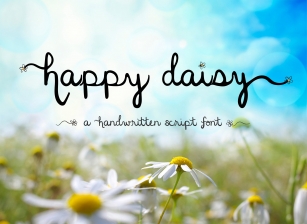 Happy Daisy Handwritten Script Font Download