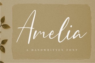 Amelia - Elegant Script Font Font Download