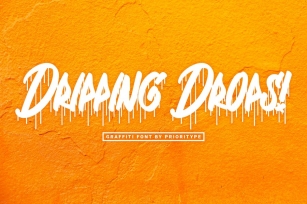 Dripping Drops - Graffiti Font Font Download