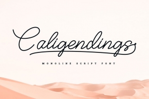 Caligendings - Monoline Script Font Font Download