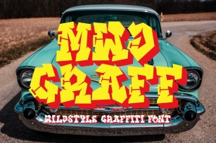 MWD Graff - Wildstyle Graffiti Font Font Download
