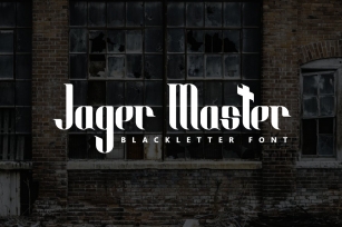 Jager Master Modern Blackletter Font Download