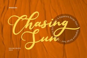 Chasing Sun Script Font Font Download