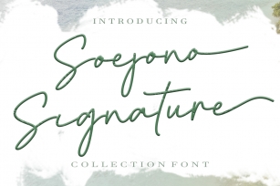 Soerjono Signature Font Download