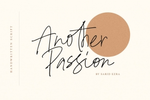 Another Passion Font Download