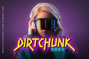 Dirtchunk - Futuristic Font Font Download