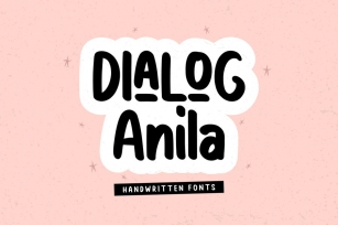 Dialog Anila - Handwritten Fonts Font Download