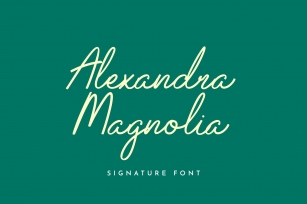 Alexandra Magnolia Signature Font Download
