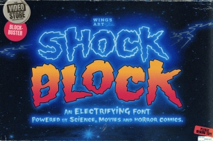 Shock Block: An Electrifying Font Download