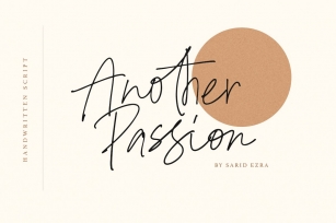 Another Passion Font Download