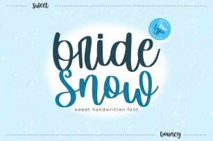 Bride Snow Font Download