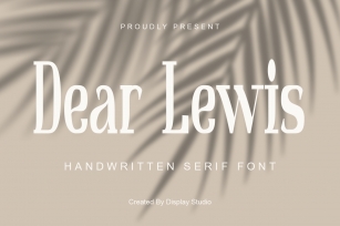 Dear Lewis Font Download