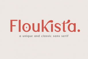 Floukista | Classic and Unique Sans Serif font Font Download
